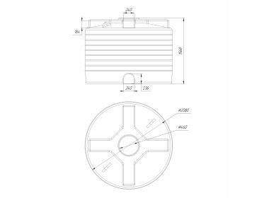 Стационарная вертикальная мини-АЗС 4500л (220В)